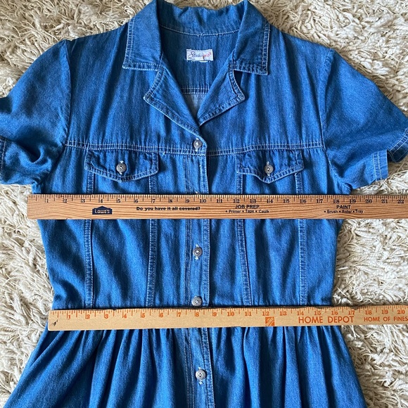 Studio Wear Vintage Denim A-line Women’s Dress, size M - Picture 7 of 11